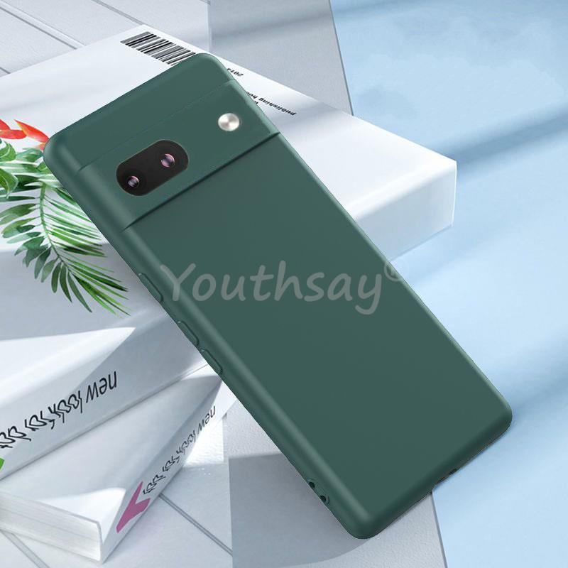 Для Google Pixel 8A жидкий силиконовый чехол Pixel 8A чехол Fundas Coque мягкий защитный чехол TPU Google Pixel 8A 7A 6A 8 7 6 Pro