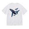 Women's Comfortable Breathable Classic T-Shirt Whale Illustration Graphic Tee