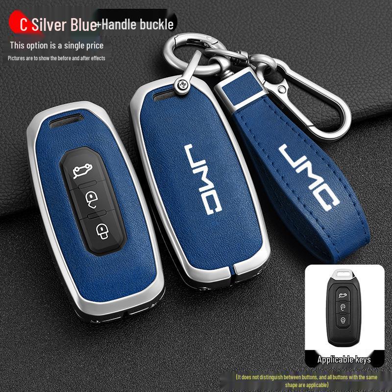 Jiangling Yuhu 7 Key Case: Fits Yusheng S350/S330, Transit, New Baodian - Metal Shell for Men