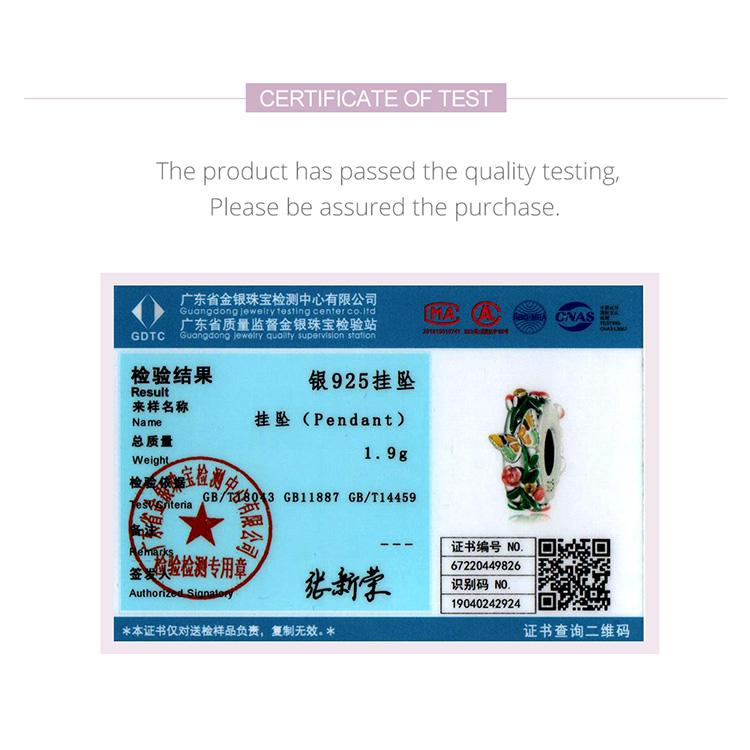 WOSTU Стерлингового серебра 925 пробы, бабочка и цветок Sapcer, очаровательная бусина для женщин, DIY, оригинальный браслет 3 мм, ювелирные изделия