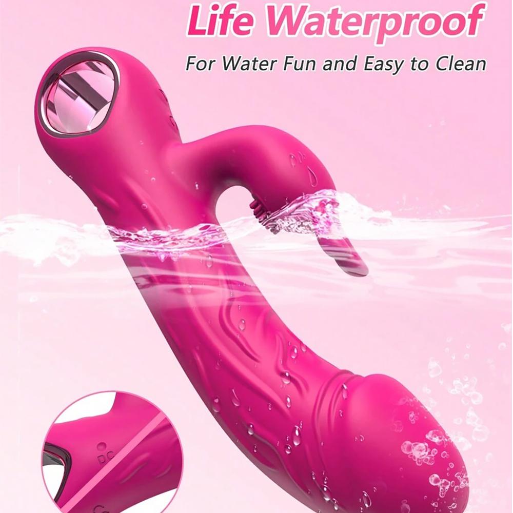 Rabbit Dildo Vibrator for Women Clit Vagina Nipple Stimulator Vibration Massager Female Masturbator Adult Sex Toy 18+ Adult Pleasure Vibrator Wand