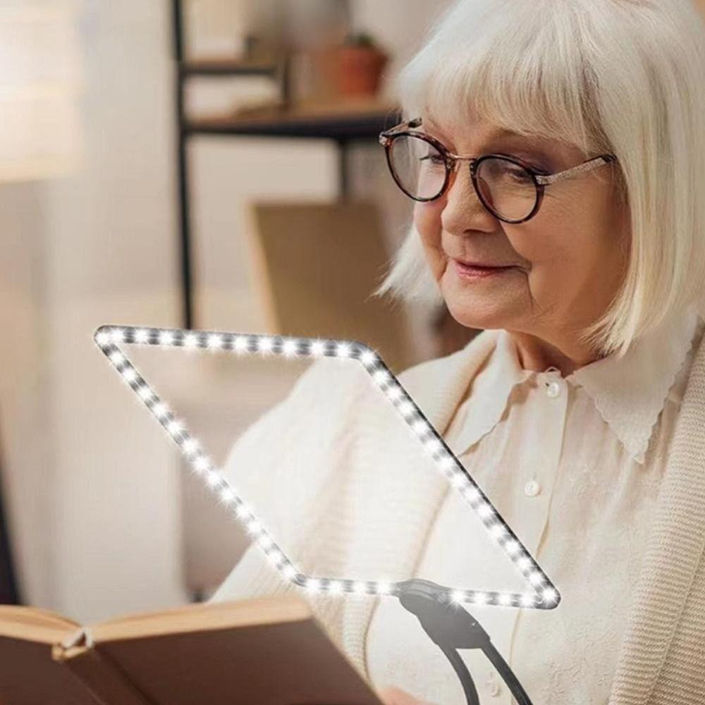 Лупа для чтения книг без помощи рук, гибкая лупа для чтения книг на всю страницу, большая лупа для чтения книг