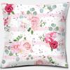 Розовая квадратная наволочка с принтом, украшение для дома, автомобильный диван, наволочка