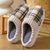 Winter Men's Cotton Slippers Deodorant and Non-slip Thick-bottomed Warm Slippers Women's Home Indoor Fluffy Slippers Can Be Worn Outside