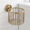 Copper Toilet Paper Rack Hollow Out Tissue Roll Basket Tissue Dispenser  Home Apartment Dorm