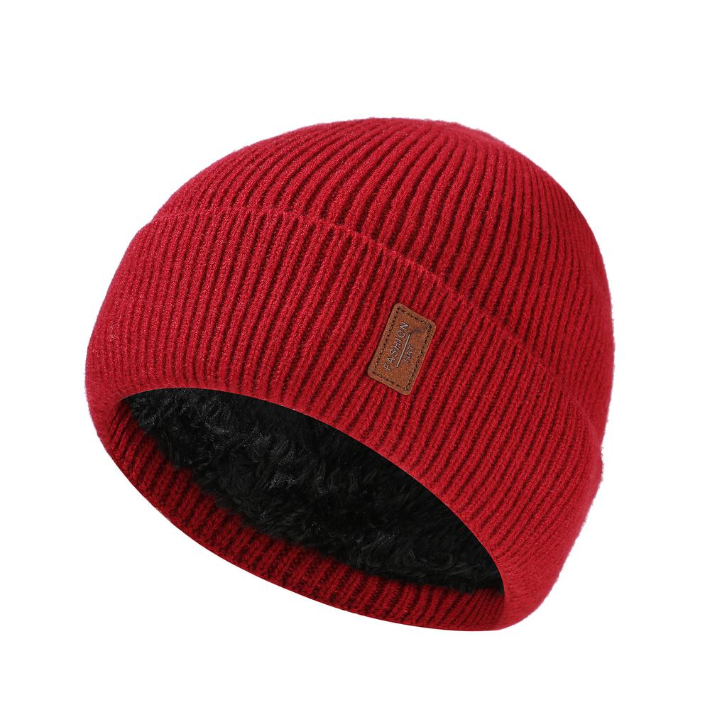 New Unisex Winter Hat Add Fleece Warm Cap Stylish Soft Beanie Hat For Men Women Outdoor Thicken Ski Sports Knitted Hat