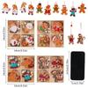 A set/12PCS Gingerbread Man Gnomes Wooden Pendants New Year Gift Home Table Decor Xmas Tree Hanging Ornament for Home