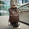 Новый рюкзак для путешествий на короткие расстояния из искусственной кожи, универсальная компьютерная сумка, вместительная деловая сумка для поездок на работу, ретро-рюкзак