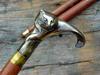 Working Handmade CAT STYLE Designer -Walking cane-Wands-walking stick-Wooden Victorian Men & Women Lover