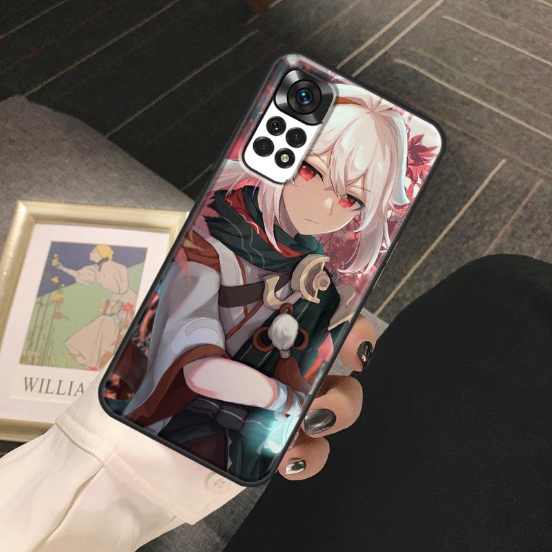 Чехол Genshin Impact Каэдэхара Казуха Для Xiaomi Redmi Note 13 14 Pro 9 10 11 12 Pro 10S 11S 12S Redmi 13C 10C 12C 14C