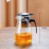 Teapot With Infuser Thickened Glass Heated Resistant Tea Pot One-Button Filtering Tea Separation Kettle Tea Coffee Maker