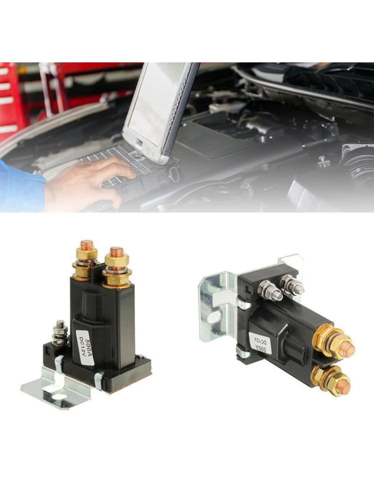 12V AMP 500A High Power Solenoid Relays 4Terminal Car Starter Power Switch Double Battery Isolator Auto Start Contactor