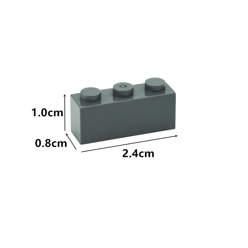 50 шт. Толстые Фигурные Кирпичики 1x3 Точки DIY Строительные Блоки Образовательные Креативные Размер Совместим С 3622 Пластиковые Игрушки Для Детей