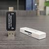 Картридер 2 в 1 USB C USB2.0 для смартфонов, ноутбуков, планшетов, устройство для записи карт SDXC TF