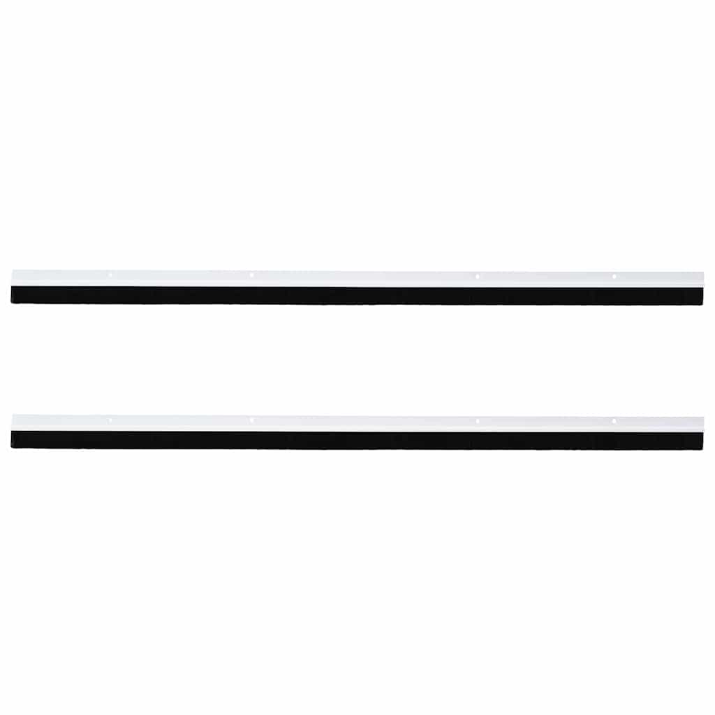 Door Brush Seal Kit 2 pcs White 100 cm