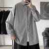 Men Oversize Shirts Spring Men Preppy Shirt Unisex Woman Casual Street Fashion Blouses Streetwear Men Clothing