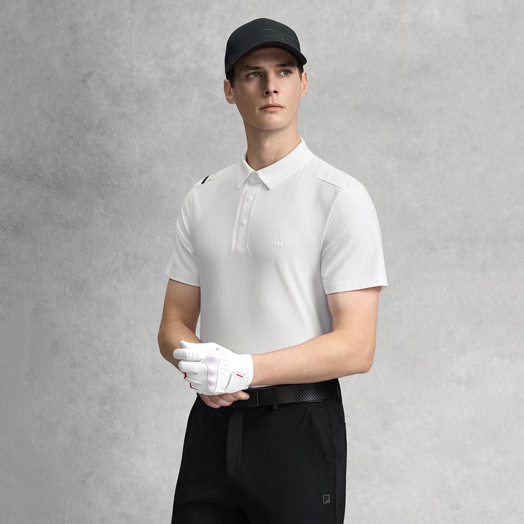 Fila Серия Гольф Модный Простой Классический Базовый Спортивный Повседневный Гольф Универсальный Удобный Вязаный Короткий Рукав Поло Мужские Поло A11M625104FWT