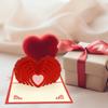 3D Heart Pop-Up Card Valentine's Day Greeting Card Automatic Pop-Up Love Card for Mother's Day Anniversary Gift