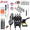 JCD Soldering Station 8586 Welding Hot Air Gun+Electric Soldering Iron 2 In 1 LCD Digital Display Welding Equipment Repair Tool