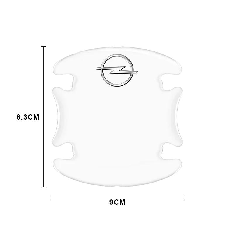 AADZ1 4/8pcs Universal invisible anti-collision strips for car door handles For Opel Insignia Astra Antara Meriva Zafira H G Corsa