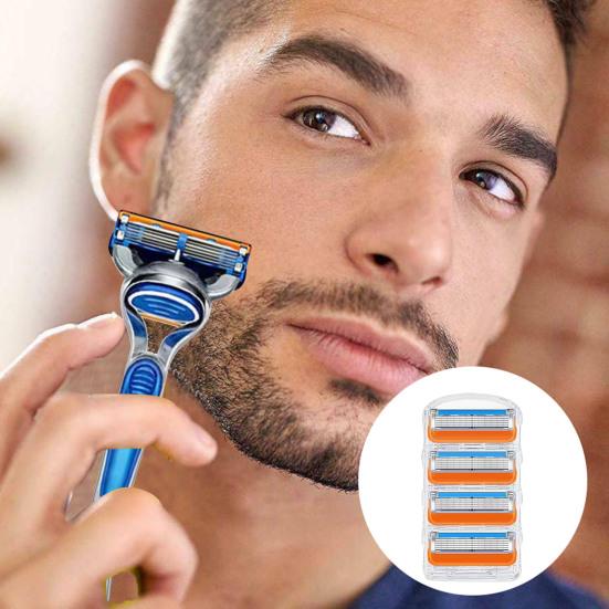 4/8/12/16 шт. сменные лезвия для мужской бритвы, 5 слоев, ручная бритва из нержавеющей стали, лезвия для триммера, сменные картриджи, подарок мужу и отцу