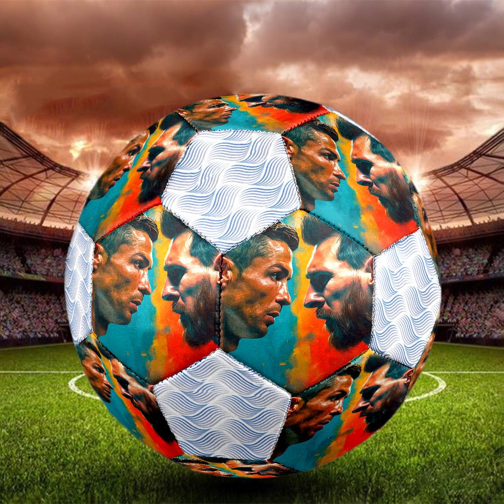 1 шт. CR7 Криштиану Роналду №7 футболка Футбол Футбольный мяч Размер 5 Футбольный мяч для зала Модный Цветной Игра на заднем дворе - Отлично подходит для подарка спортивным болельщикам