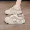 Popular Breathable Mesh Little White Shoes Women's 2025 New Bread Shoes Summer Thick-soled Versatile and High Soft Baseplate Shoes Women