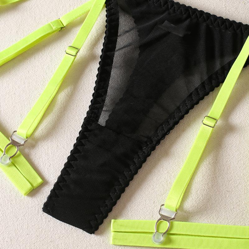 Aduloty Женское сексуальное нижнее белье, красное, двухцветное, с бретельками, воротник, окружность ноги, эротическое нижнее белье, комплект с бюстгальтером на косточках