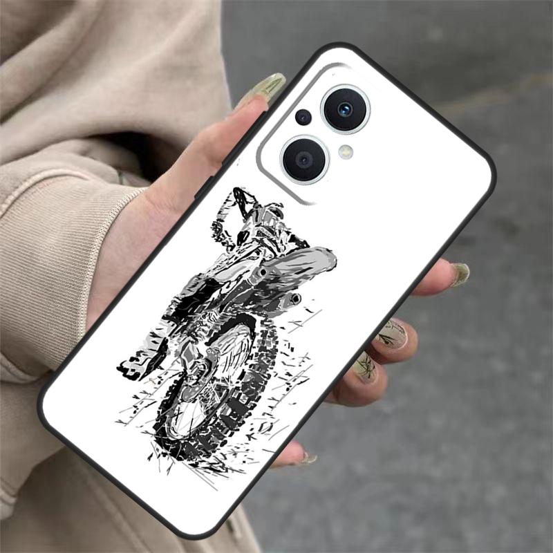 Спортивный чехол Freestyle Motocross для OPPO Reno 14F 13F 12F 11F 10 12 13 14 Pro 7 8 Lite OPPO Find X5 X6 X8 X9 Pro