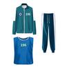 Calamari Games Cosplay Costume Three-piece Set Sweatshirt Tracksuit Set Jacket Vest Pants Unisex Sweatshirts Sports Suit for Adult Kids