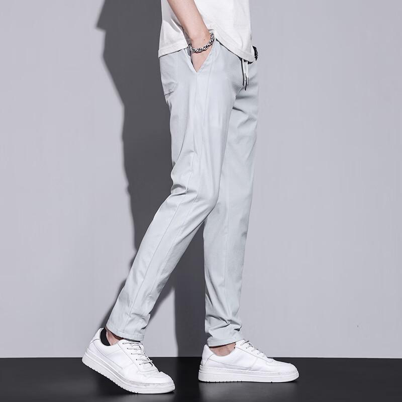 PLAYBOY Men's Summer Quick-Dry Slim Fit Casual Pants