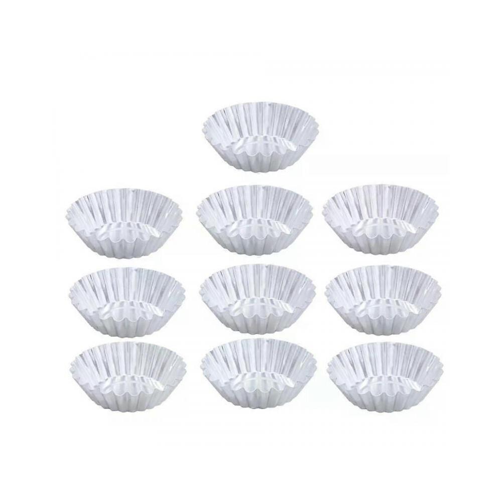 Tart Tins, 10 Pcs Reusable Egg Mold Baking Cups Pastry Muffin Molds for Tarts