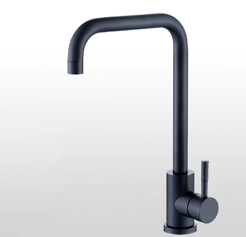Kitchen Stainless Steel Matte Faucet Deck Sinks Universal Cold Hot Mixer Water Tap 360 Degree Swivel Kitchen Tap