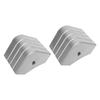 2 Pack Deck Corner Cap Heavy Duty Aluminum Height 3 1 8in to 3 3 16in Top 3 1 8in to 3 3 16in for 90 Deg Rounded Corner