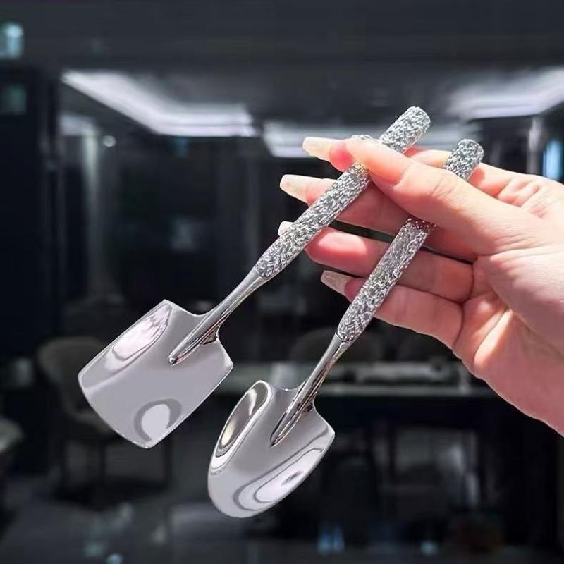 Арбузная ложка из нержавеющей стали Ложка для льда Кофейная ложка Десертная ложка Ложка для торта Ложка для мороженого Суповая ложка