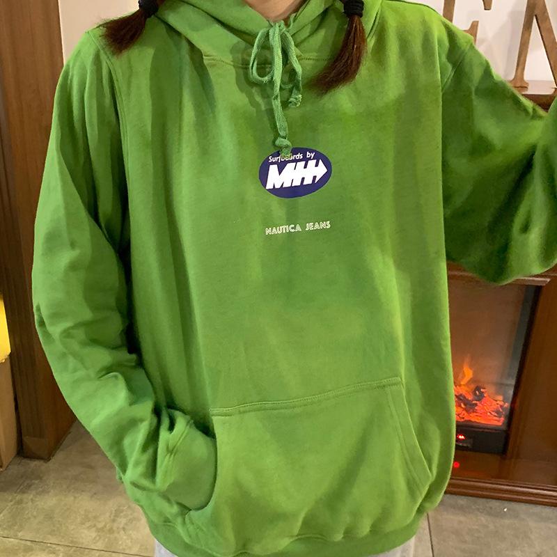 Autumn New Long-sleeved Hooded Sweatshirt for Women Korean Style Student Loose BF Style Slimming Ins Student Top Trendy Style