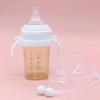 Hegen Infant Baby Bottle Refill Straw Top 2p + Shape 2p Set, Transparent, 1 Set