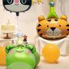 Animal Aluminum Film Balloon Sloth Lion Bear Giraffe Tiger Elephant Frog Balloon Zoo Theme Birthday, Shower, Holiday Decoration