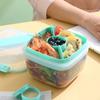 Портативный контейнер для ланча 1,4 л, 2-слойная салатница, коробка для бенто, салатницы, ланч-бокс, микроволновая печь, контейнер для обеда для еды, ланч-бокс