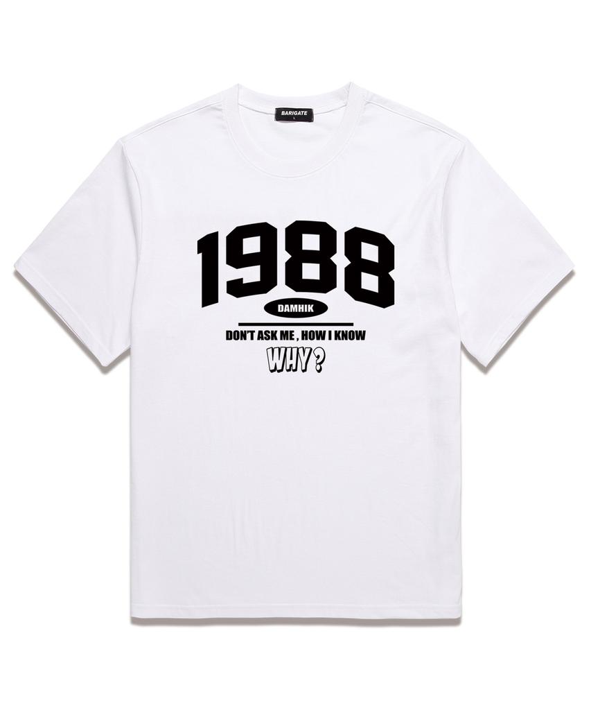 Baligeiteu [2 шт.] 1988 Why Футболка оверсайз с коротким рукавом (Bs024S) (Тип)