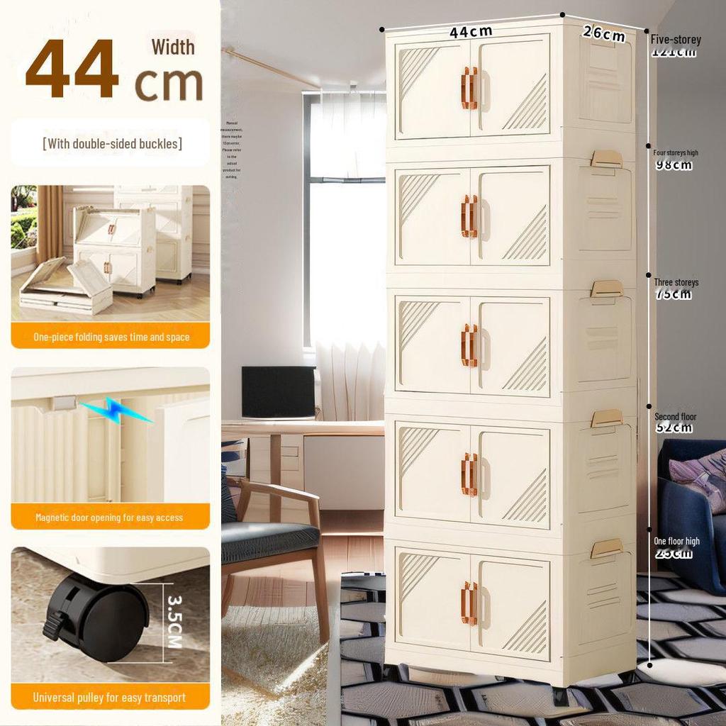 Складной многоуровневый шкаф для хранения одежды, закусок, книг и игрушек