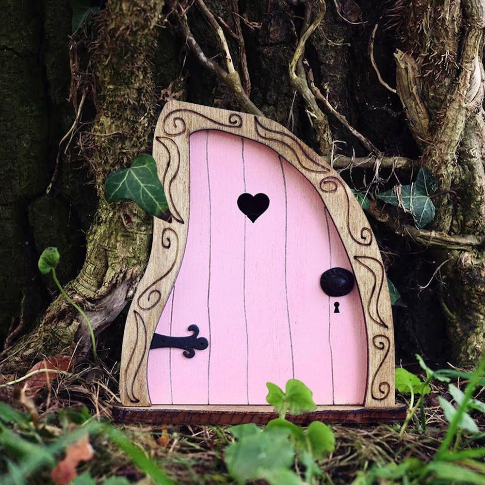 Figurines Garden Decoration Wooden Decoration Fairy Gate Tree Decoration Fairy Tale Courtyard