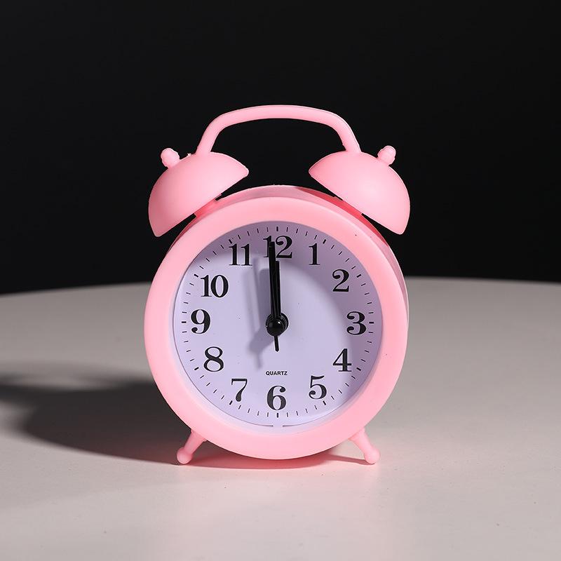 Creative Cartoon Double Bell Alarm Clock - Digital Table Clock for Bedroom, Living Room, and Students