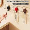 Durable Magnetic Drainage Toothbrush Organizer Wall-Mounted Inverted Tooth Cup Holder