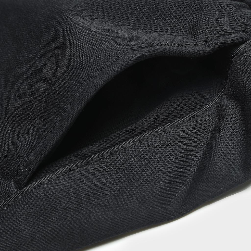 Fila Solid Color Cuffed Casual Elastic Waist Knitted Sports Pants Women Bottoms Black F11W348616F-BK