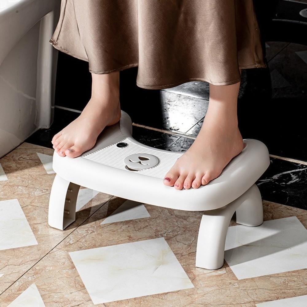 Foldable Folding Toilet Footstool Ergonomic Toilet Seat Under Desk Footrest Kids Potty Chair