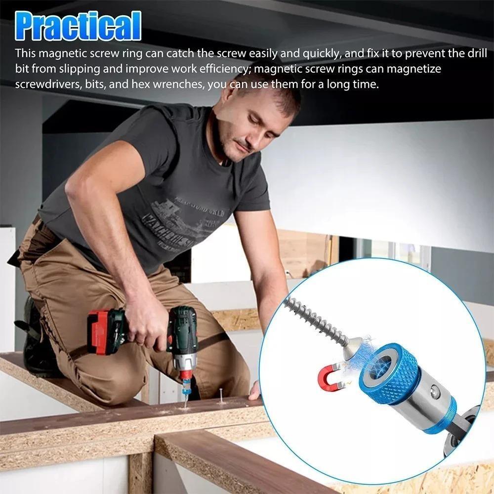 6/1 шт. Магнитное кольцо крестовая отвертка держатель бит сильный намагничиватель электроинструмент универсальный электрический Phillips аксессуары