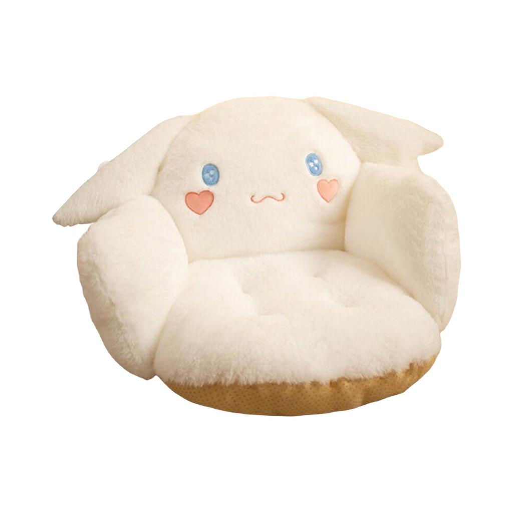 Cute Plush Chair Cushion Lazy Sofa Backrest Integrated