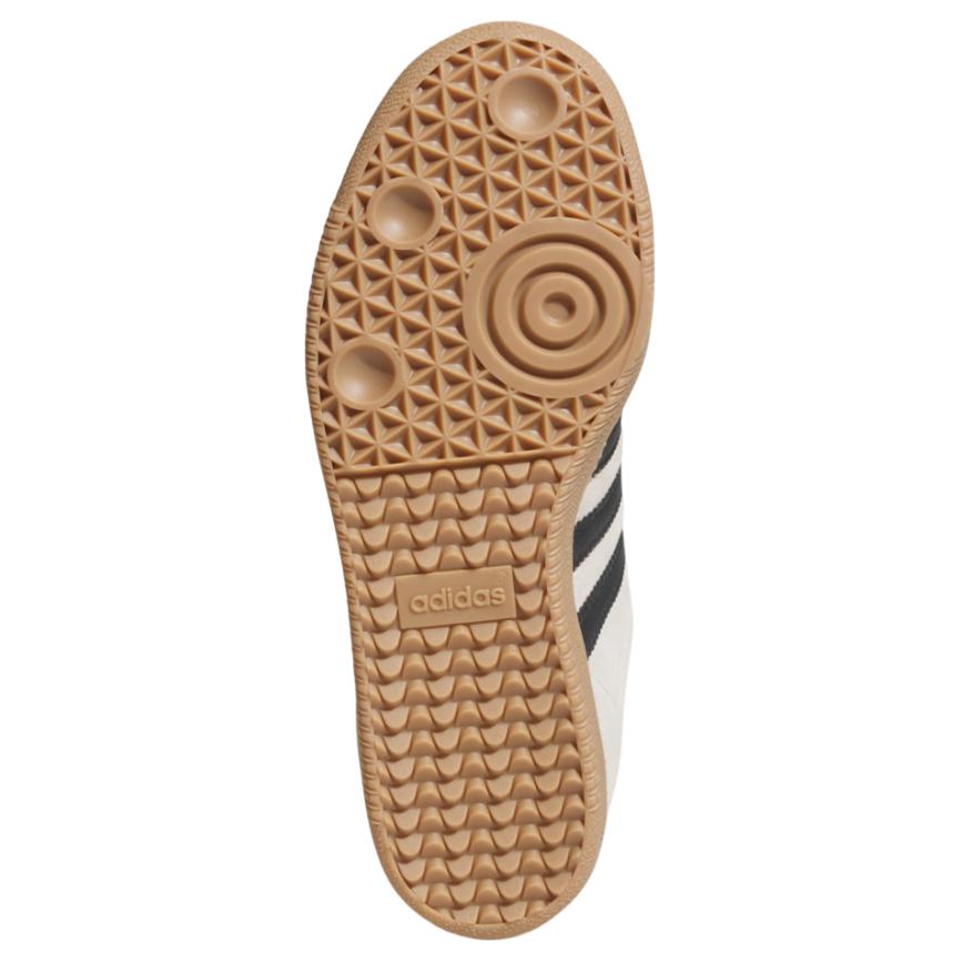 adidas Кроссовки Unisex Samba ADV Alumina Black Gum с кремовой подошвой и черным верхом JR7108