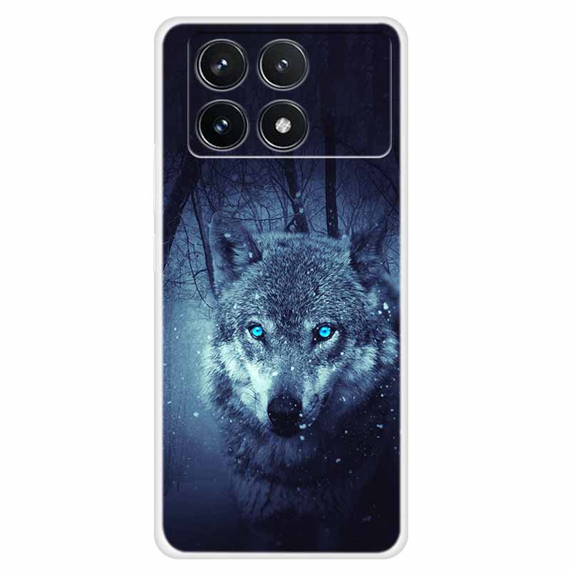 Clear Cover For Xiaomi Poco F6 Pro Case 2024 Paint Soft Silicone TPU Back Cases For Xiaomi Poco F6 Pro 5G Phone Cover Capa Coque
